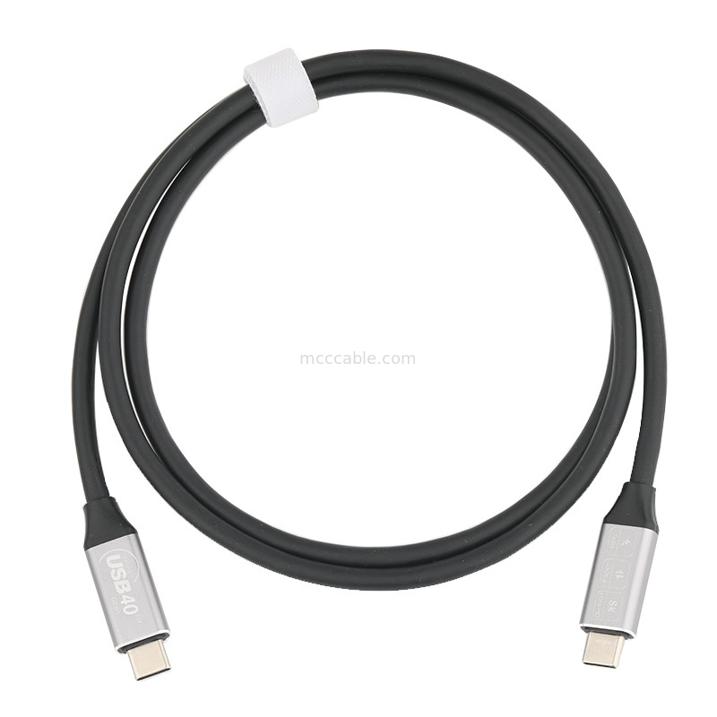 De kabel van de hoge snelheids usb uitbreiding, USB type-C aan USB type-C 4,0, 40Gbps