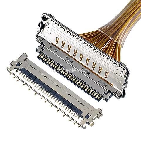 VS II 20846-020T 030T 040T 0,5 mm tussenlaag, horizontale paring micro-coaxiale connector