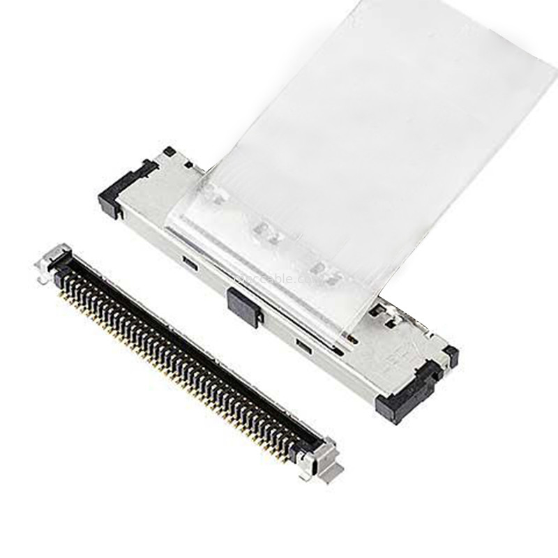 40P 20437 20438-040T-01 2496-040 20439-040E-01 Micro-koaxkabel aansluiting Verticale koppeling type micro-koaxconnector