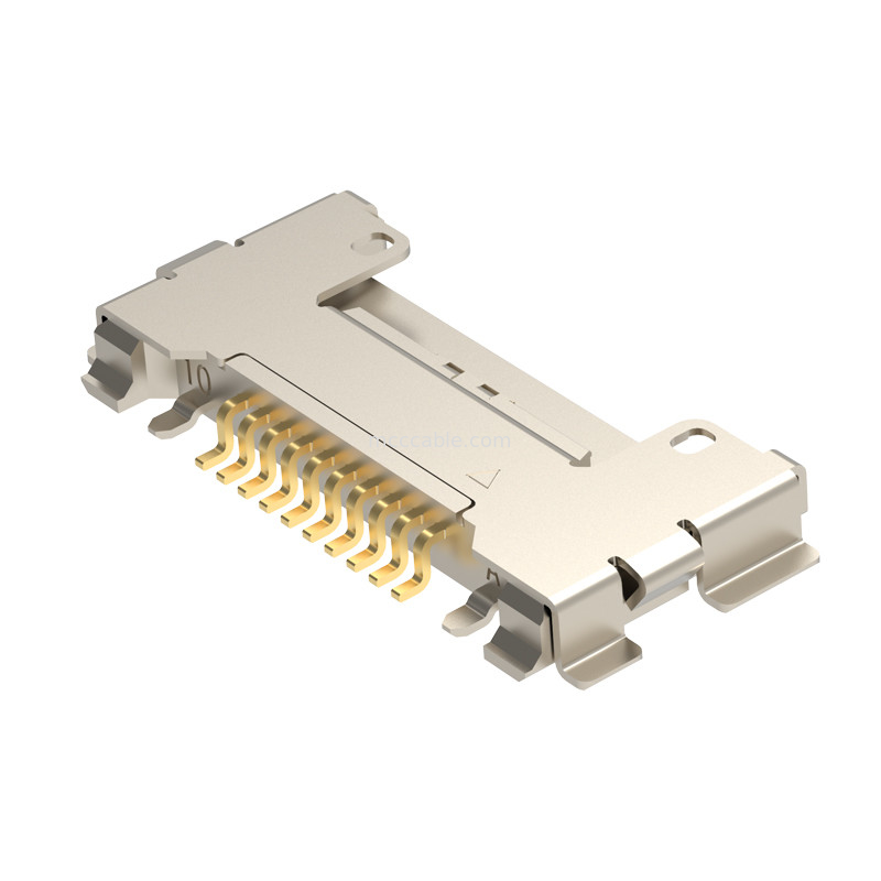 10p 20633-310T-01S Micro-koaxiale aansluiting met mechanisch slot Plug voor micro-koaxiale kabel assemblage