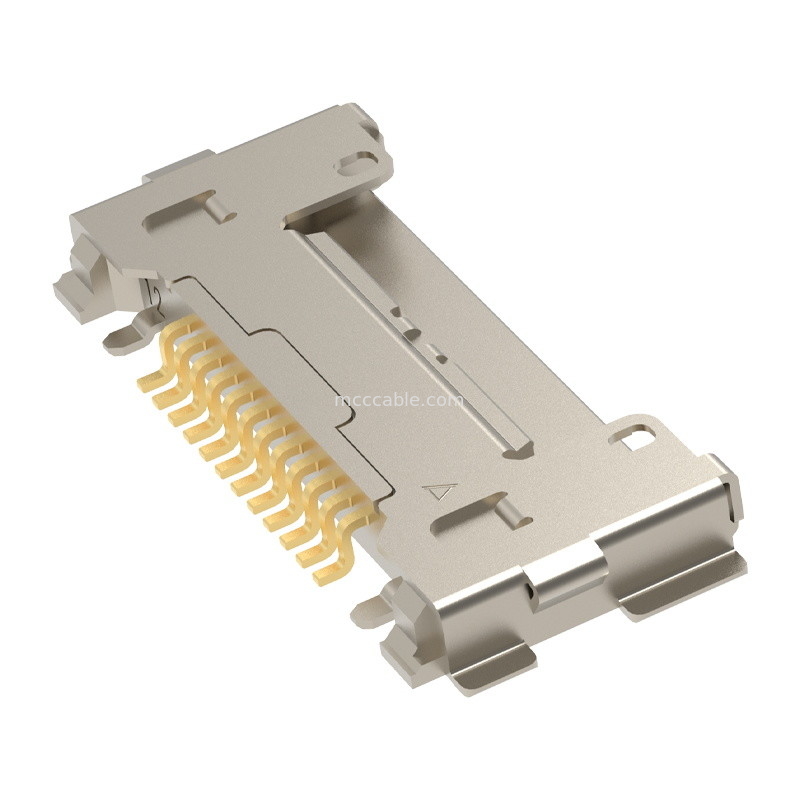 12Pin 20633-212T-01S Plug voor Micro Coaxial Cable Assembly 0,4 mm pitch Horizontaal paring type
