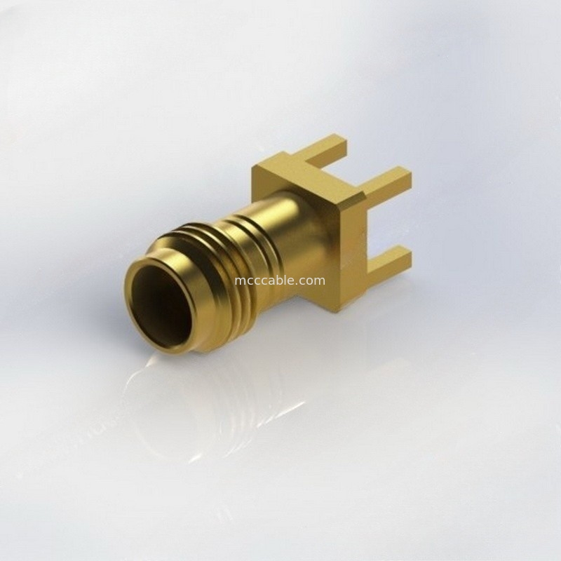 Wijfje van de de Kabelschakelaar van 3,5 Mm rf zet het Coaxiale aan PCB-Raadsrand rf 34GHz op