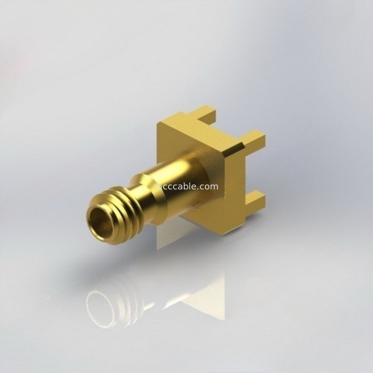 OEM het Messing 1mm Coaxiale Schakelaar van rf met .009“ speldt 110 GHz voor Gemengde Technologie-PCB