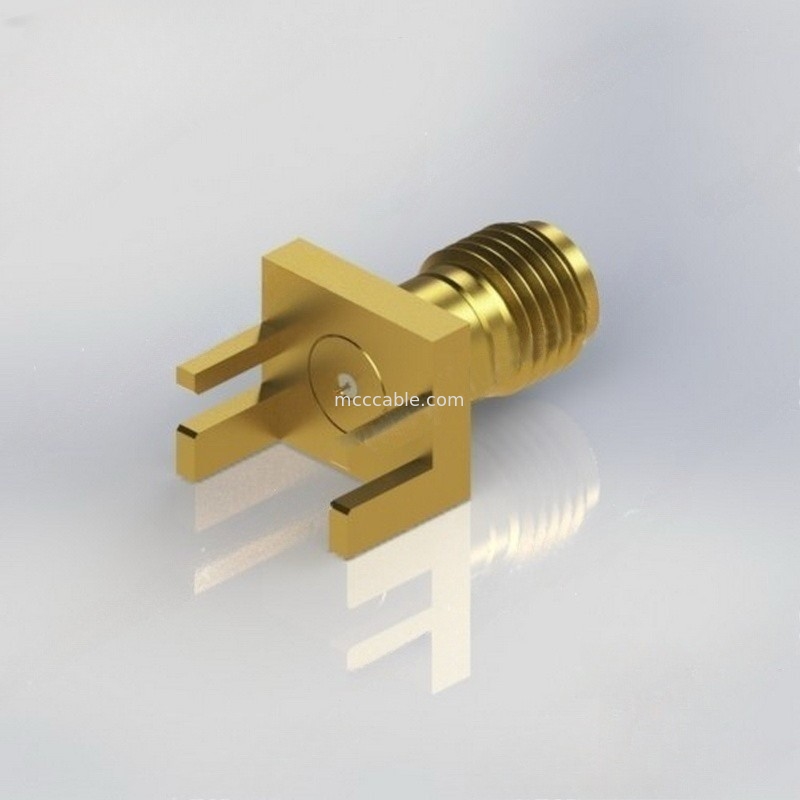 OEM het Messing 1mm Coaxiale Schakelaar van rf met .009“ speldt 110 GHz voor Gemengde Technologie-PCB