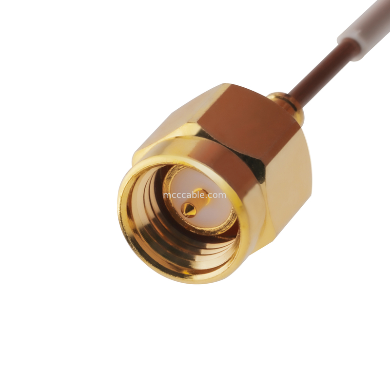0,047 Semi Stijf van 5G overhaalt de Mannelijke Rechte Stop Te 1996771-1 van Kabelsma aan de Vrouwelijke Hefboom van Smpm
