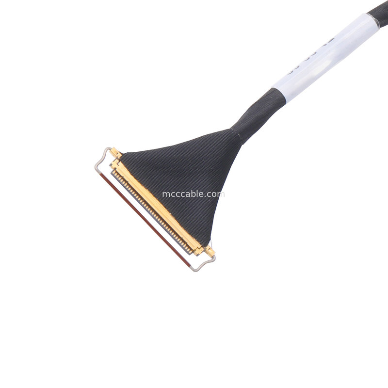 Douane 40 Pin Lvds Cable Assembly 0.5mm Hoogte lcd lvds telegrafeert Horizontale het koppelen type micro-coaxiale schakelaar