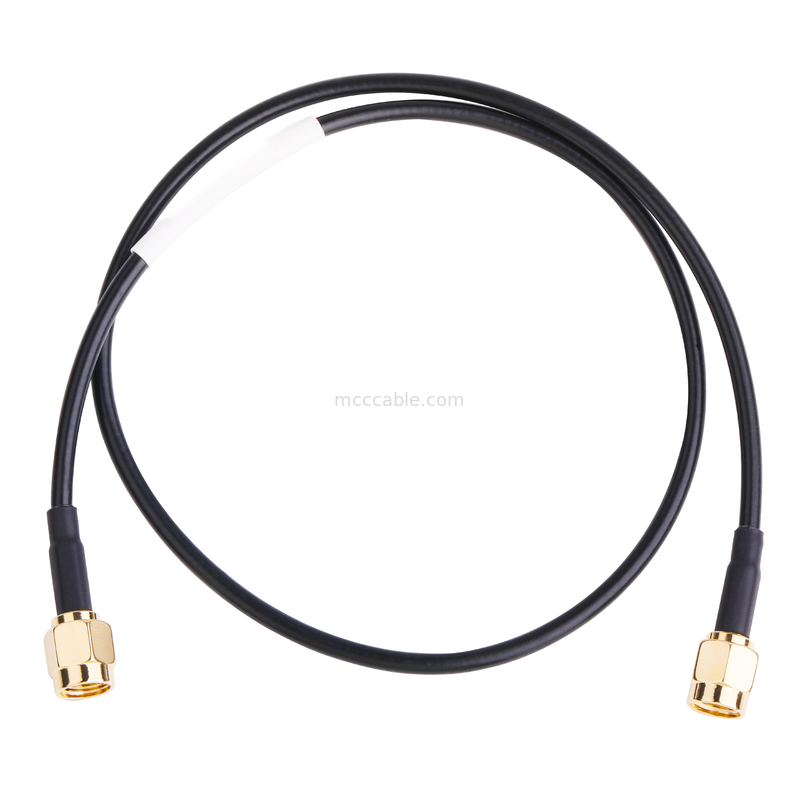 RF-connector 50 ohm Impedantie Lmr100 RF Coaxkabel Zwart lcd lvds kabel samtec hogesnelheidskabel