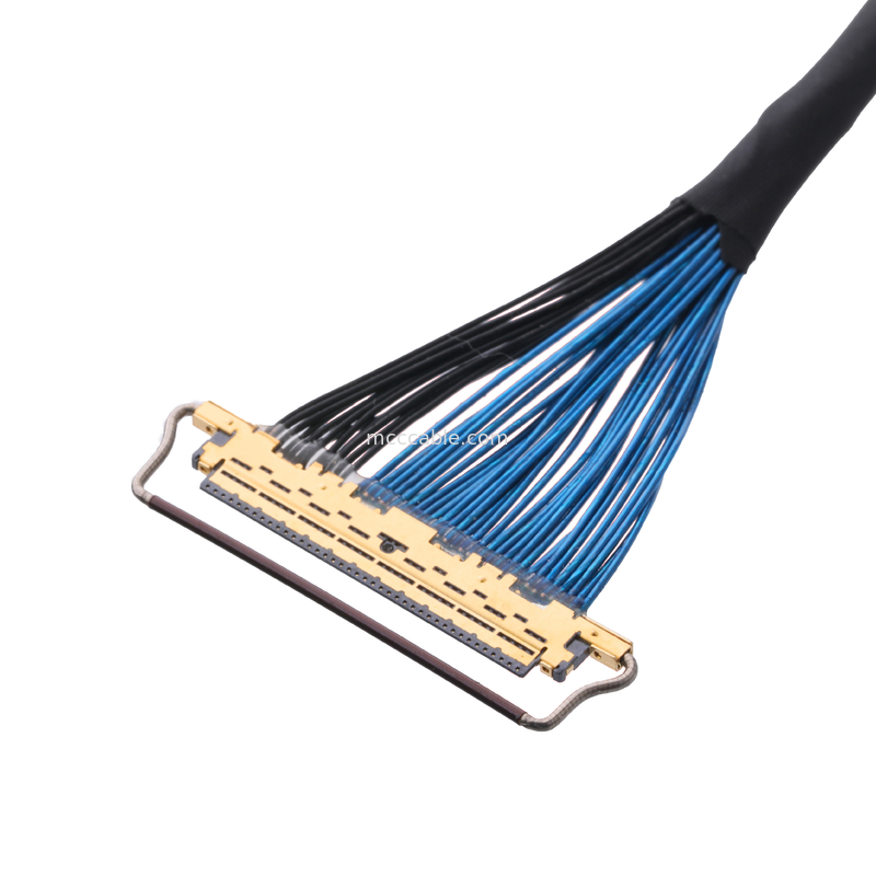 20633-250T-01S 50P 0,4 mm pitch Horizontaal paringstype Micro-coaxiale connector met mechanisch slot