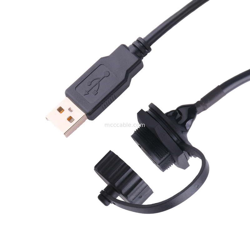 USB 2,0 een Vrouwelijke schakelaar met Schild en GLB aan USB 2,0 a-usbkabels maakte aan maatregel