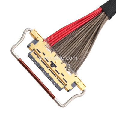 UL EDP LVDS Coaxiale kabel 0.4mm Pitch 20633-220T-01S 20 Pin Aanpasbare lengte