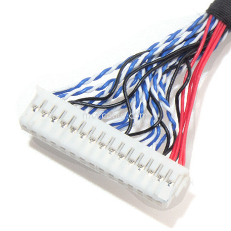 26AWG Lcd LVDS Kabelassemblage 1.0mm Hoogte JAE situatie-30ssl-HF aan URENdf13 EIV