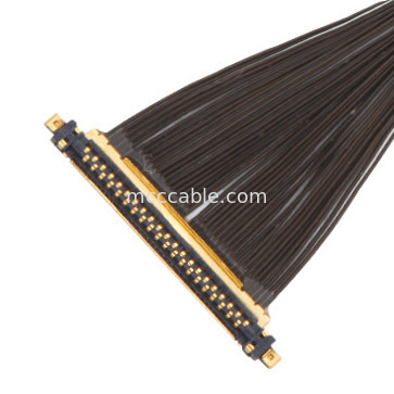 40P UL11130 46AWG Micro Coaxial Cable Assembly 20531-040t-02 IDC Forming OEM/ODM