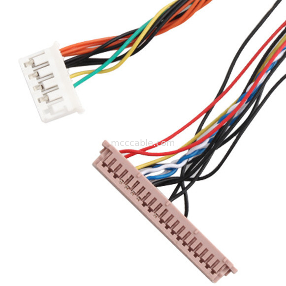 De Kabelassemblage 20453-230T van ISO14001 Lvds Lcd aan PH2.0 phr-6P 1255H-2