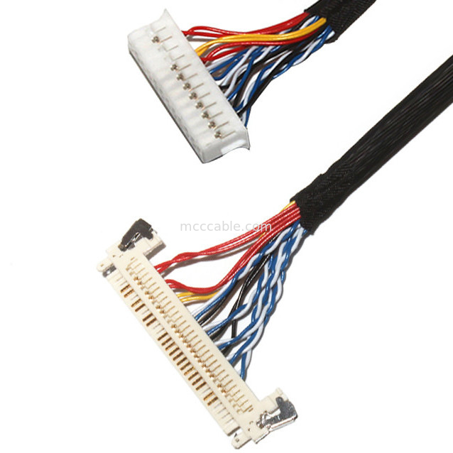 Aanpassen Lengte 2.0mm Pitch Lvds Kabel Assemblage 30 Pin  DF11-24DS-2C naar FI-X3OHL OEM/ODM