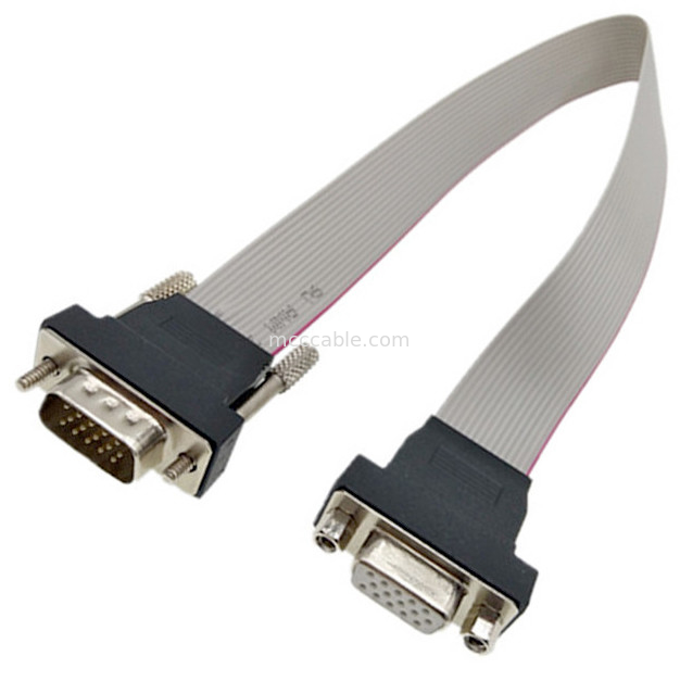 Het Mannetje van VGA HDB15 aan de Vrouwelijke schakelaar van de de Schakelaar lvds vertoning van de Lintkabel 15pin