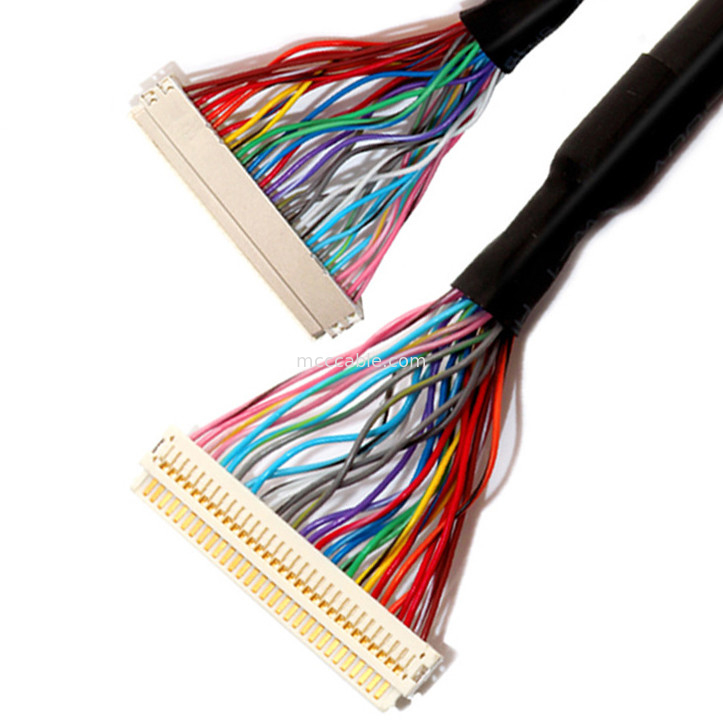 De Kabelassemblage van uitbreidingsuren 30PIN LVDS, df19-Jaren '30 aan van df19-Jaren '30 de Afzonderlijke Kabel Draadlvds