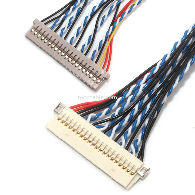 30 Assemblage 1.0mm 1.25mm Contacthoogte Df19 van de Speldlvds Kabel aan Df14