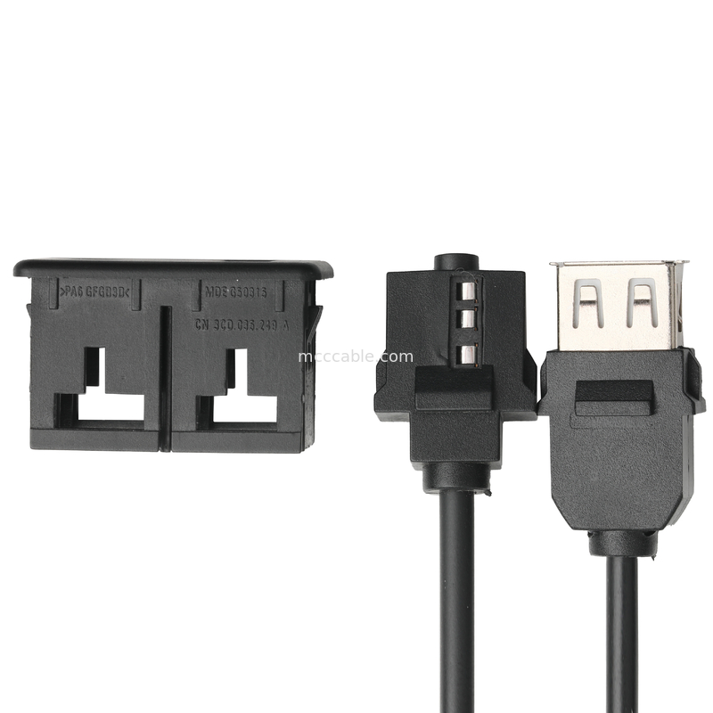 Mannelijke de Uitbreidingskabel Jack 3.5mm van ISOBUS AUX Stereo-installatie voor de Contactdooskabel van O Jack USB