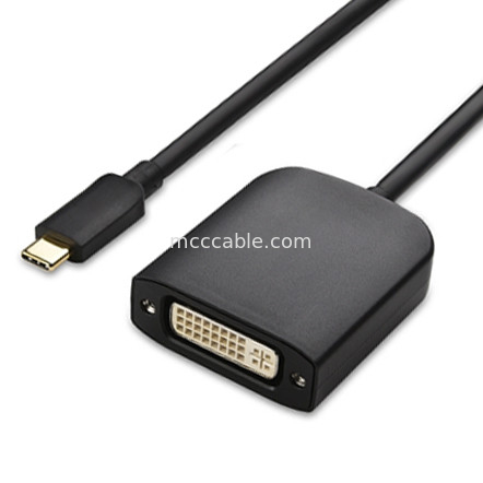 USB Type C Man tot Dvi I Vrouwelijke Adapter voor LCD-camera projectie