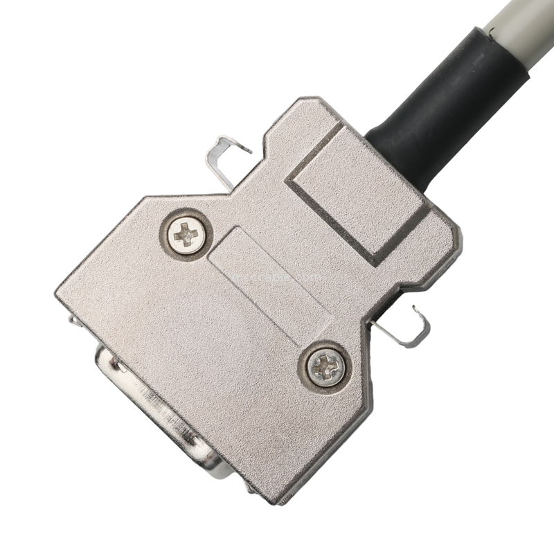 Hd D-Sub naar Mdr Plug Connector Kabel 14p*28 Awg Od 7.0mm Beige PVC Jack