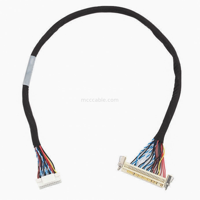 24pin MOLEX 504186-2400 30pin JAE FI-X30HL LCD LVDS Kabel Montage Lengte aanpassen