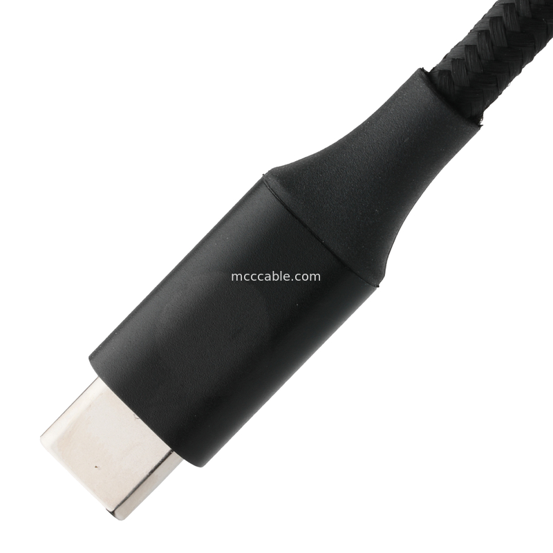 USB Type C tot USB Type C High Speed USB Extension Cable met gebreide maas