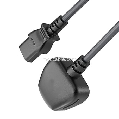 C13 To Uk Plug Power Cord Bs1363 18awg 250v Lengte Geschikt voor de meeste computers, printers en andere apparaten