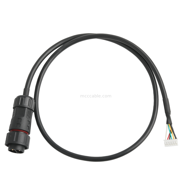 ROHS kabel waterdicht connector M20 Man tot JST PHR-6 draad UL2464 24AWGX5C OEM / ODM
