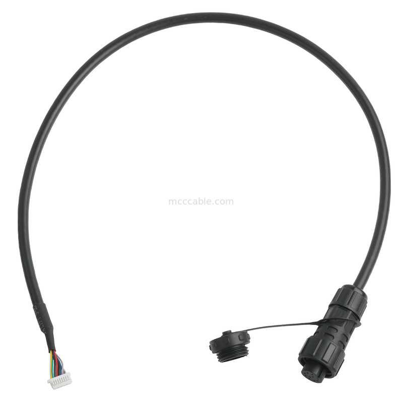 IP67 waterdicht connector M16 Vrouwelijk tot SH1.0 9P UL 2464 28AWG*4PR+AEB Kabel ROHS