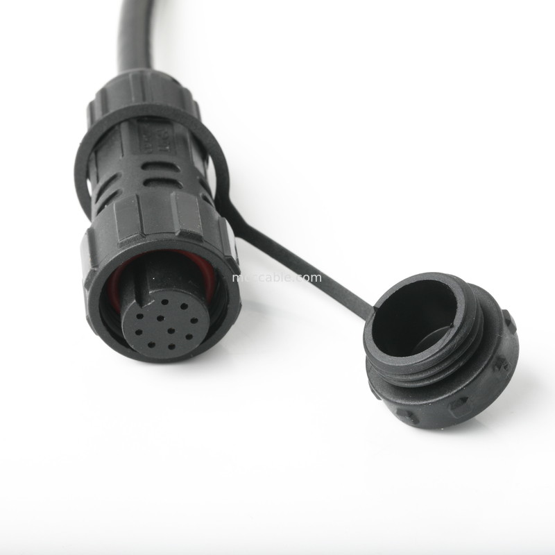 IP67 waterdicht connector M16 Vrouwelijk tot SH1.0 9P UL 2464 28AWG*4PR+AEB Kabel ROHS