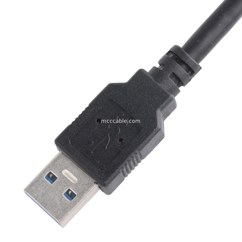 Zwart Kleur 5 Gbps USB 3.0 tot USB Micro B Laadkabel Lengte Aanpassen Rohs