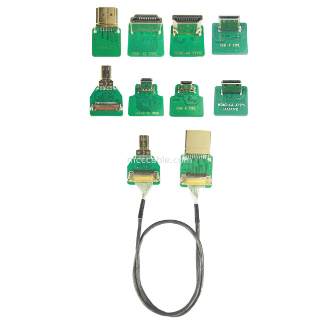 Connector Adapters ®-VS 20525-020E-02 tot 0,4 mm Pitch Hd HDMI Adapter Type mini HDMI-C Customized