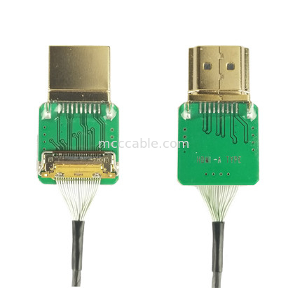 Connector Adapters 20525-020E-02 tot type HDMI Kabel Adapter HDMI Rechte kop HDMI-A pitch 0.4mm