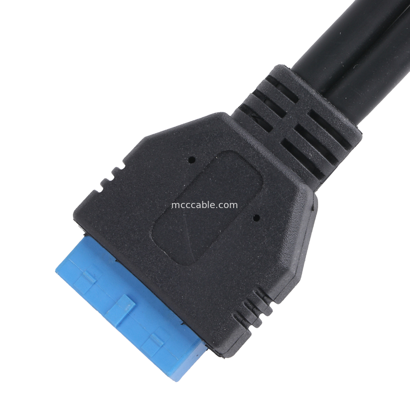 USB 3.0 Front Panel Moederbord 19/20 Pin Cable To USB Vrouwelijke Splitter Adapter Extension Connector