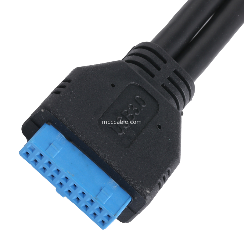 USB 3.0 Front Panel Moederbord 19/20 Pin Cable To USB Vrouwelijke Splitter Adapter Extension Connector