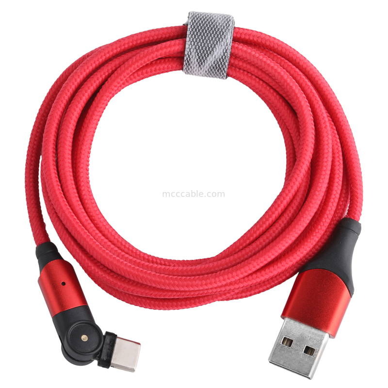 180 graden rotatie USB 3.0 type A tot type C kabel 1.5m Aluminium schelp opladen
