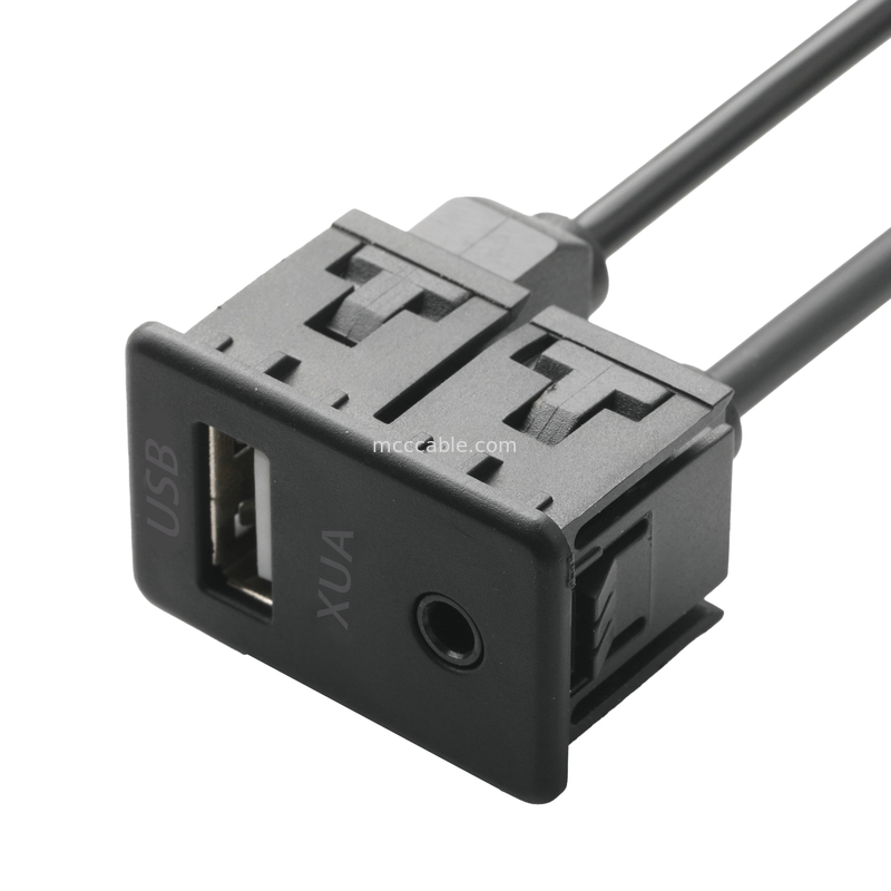 Mannelijke de Uitbreidingskabel Jack 3.5mm van ISOBUS AUX Stereo-installatie voor de Contactdooskabel van O Jack USB