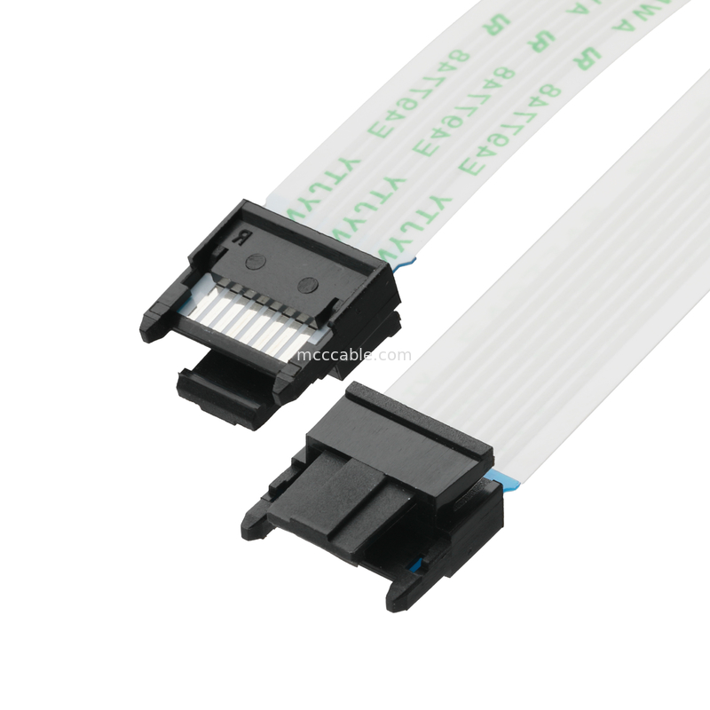 FFC/FPC IS100-L08T-C46-C Zwarte naar HS100-L08N-N62 Zwarte LED-FFC-verlengkabel