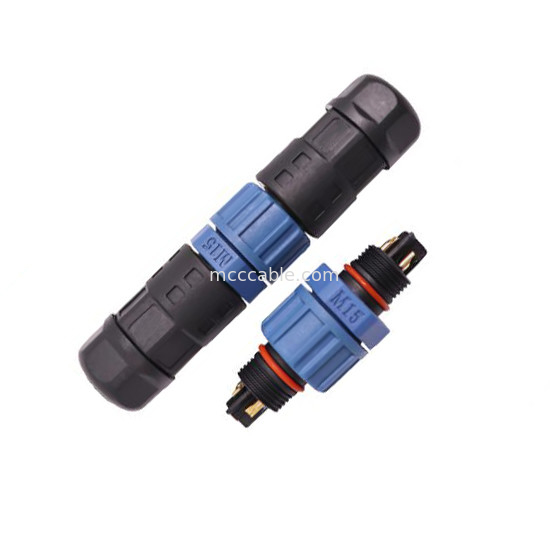 M15 Industrial 2, 3 Pin Circular Connector M15 Solder Type Assembly Connector Waterdicht IP67