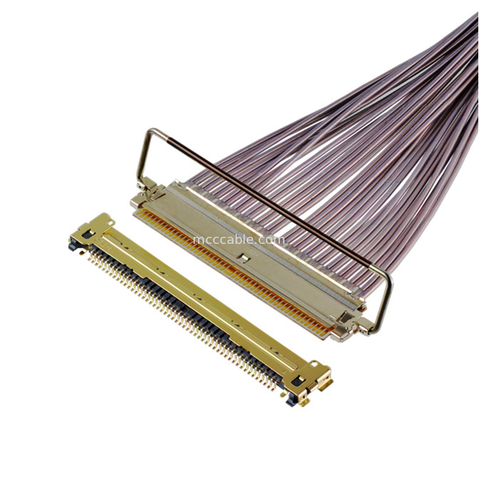 64 Gbps PAM4 81863-100B-01 50P 0.4mm Pitch Horizontale paring Type Micro-Coaxial Cable Assembly OEM/ODM