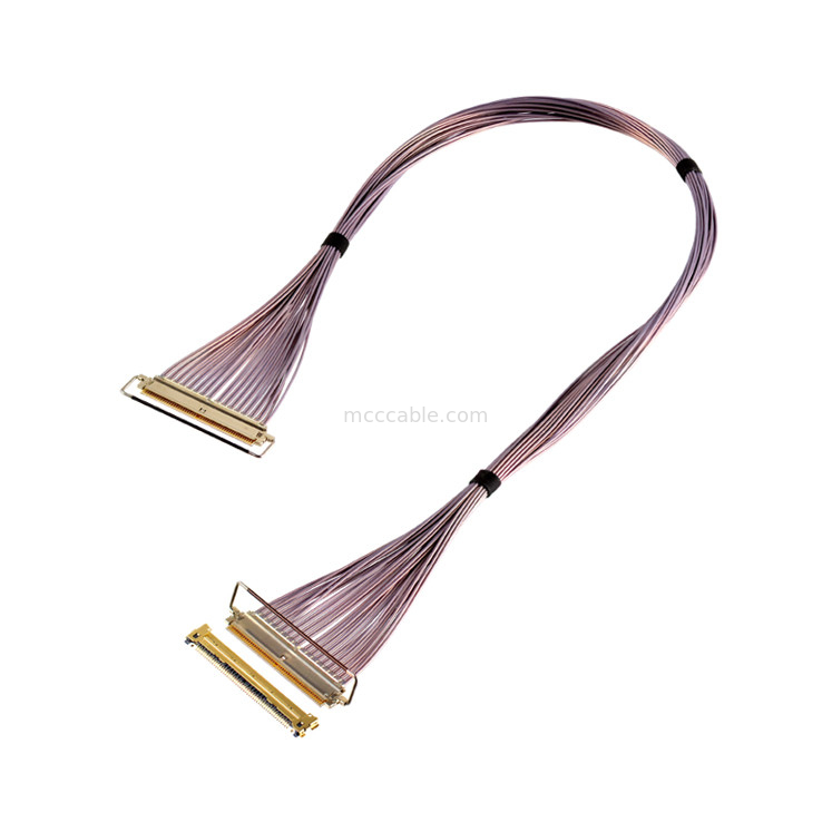 64 Gbps PAM4 81863-100B-01 50P 0.4mm Pitch Horizontale paring Type Micro-Coaxial Cable Assembly OEM/ODM