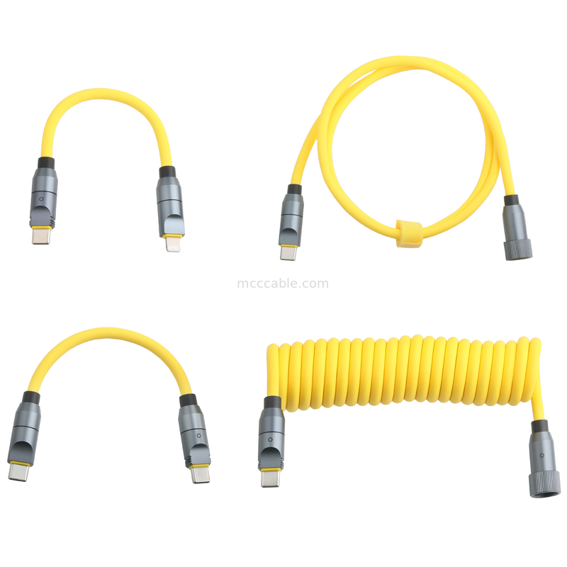 Micro Coaxial USB 4.0 thunderbolt 4 kabel met 240W opladen en bliksemsnelle 40Gbps gegevensoverdracht
