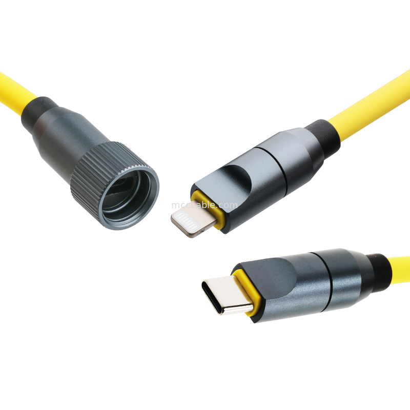 Micro Coaxial USB 4.0 thunderbolt 4 kabel met 240W opladen en bliksemsnelle 40Gbps gegevensoverdracht