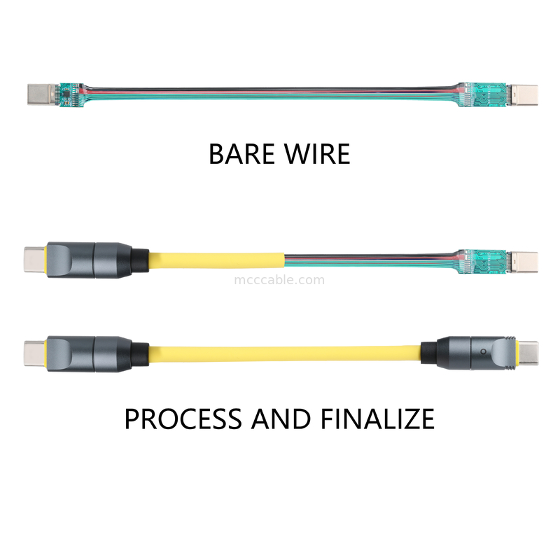 Micro Coaxial USB 4.0 thunderbolt 4 kabel met 240W opladen en bliksemsnelle 40Gbps gegevensoverdracht