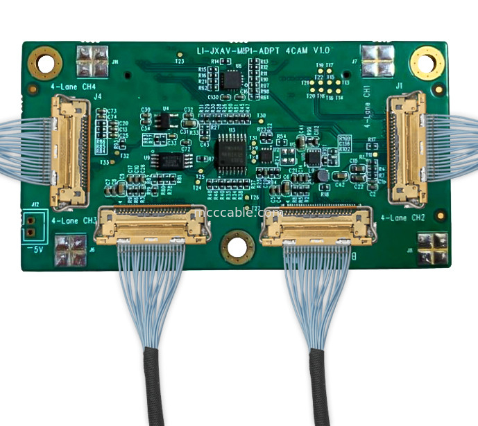 Industriële camera's Drone boards LI-IMX290-MIPI 20525-030E-02 Micro Coaxial Connector Assembly 20Gbps/ Lane