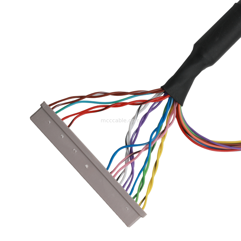 LCD-moederbordkabel JAE FI-X30HL 30P tot DF14-30P en JST ERH-7P gecombineerde kabelconnectoren