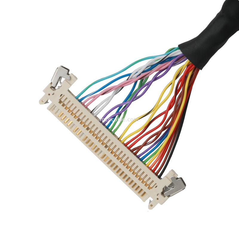 LCD-moederbordkabel JAE FI-X30HL 30P tot DF14-30P en JST ERH-7P gecombineerde kabelconnectoren