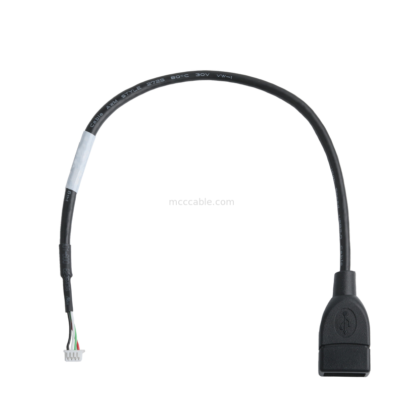 USB-kabelset voor IC7 USB-A 2.0-vat tot Molex 51021-0400 RM 1.25mm 4Pin Externe uitbreidingsadapter