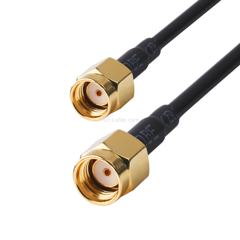RF-connector 50 ohm Impedantie Lmr100 RF Coaxkabel Zwart lcd lvds kabel samtec hogesnelheidskabel
