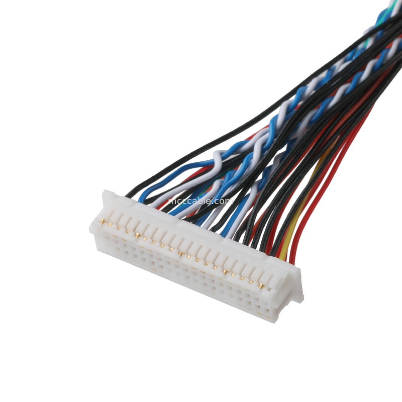 LVDS-kabel FI-X30HL 30P tot DF20A-40P of 9P HSG-kabel coaxialconnector OEM/ODM